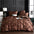 European style washed silk three-piece solid color bed sheet duvet cover