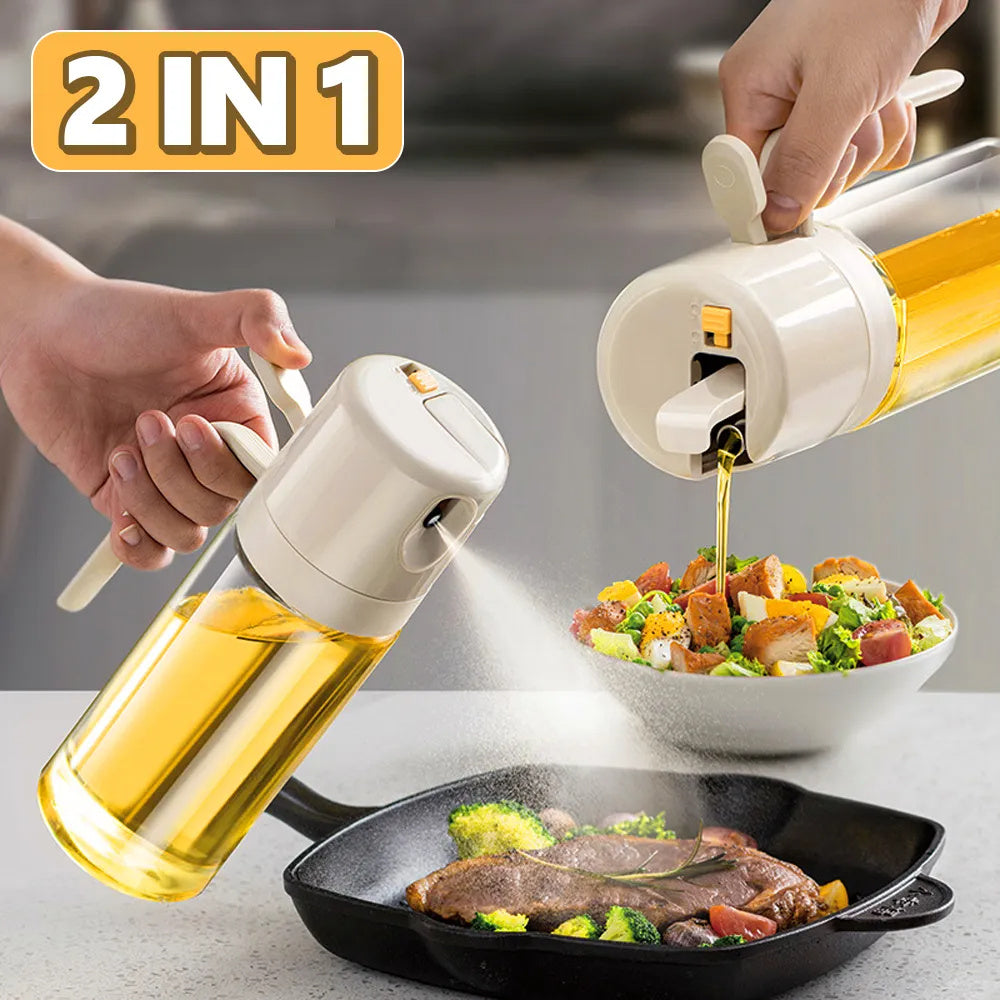 2-in-1 Oil and Vinegar Sprayer Bottle - Lux Shopping