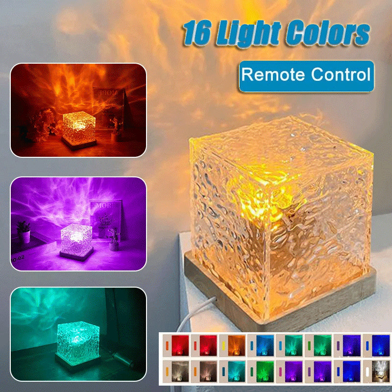 Crystal RGB LED Water Ripple Night Light